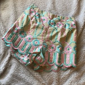 Cute Dainty Pastel Pink/Teal Summer Shorts